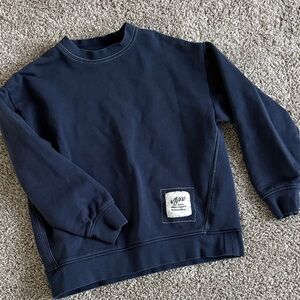Zara Navy Blue Kids Crewneck Sweater